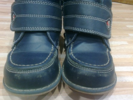 ботиночки темно-синие, в очень хорошем состоянии с ортопедической подошвой (возд. . фото 3