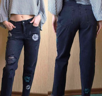 Стильные женские джинсы фирмы Dilvin МОМ. 
100% коттон. Турция. Оригинал. Новые. . фото 5
