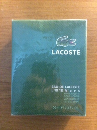 Туалетная вода Lacoste Eau De L.12.12 Vert была создана французскими парфюмерами. . фото 2
