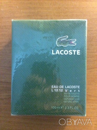Туалетная вода Lacoste Eau De L.12.12 Vert была создана французскими парфюмерами. . фото 1