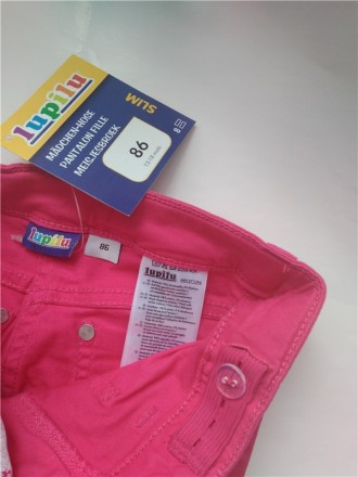 Стрейчевые летние джинсы для девочки от ТМ LUPILU.
Красивого малинового цвета. . . фото 5