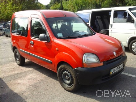 Renault Kangoo, 93000 г.в., красный, 1,2i, бензин, 216тыс.км., 5КПП, тонировка, . . фото 1