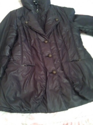 Куртка зимняя , теплая , с двойной застежкой (  молния и пуговицы ) , высокий во. . фото 2