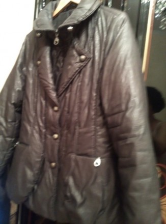 Куртка зимняя , теплая , с двойной застежкой (  молния и пуговицы ) , высокий во. . фото 5