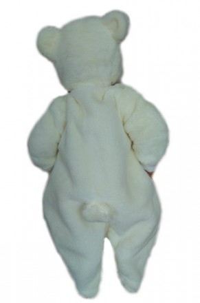 Теплый плюшевый комбинезон "человечек" для новорожденных малышей "Медвежонок". В. . фото 3