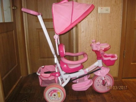Продам детский трехколесный велосипед фирмы Princess в хорошем состоянии. Диамет. . фото 2
