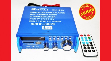 Технические характеристики усилитель BLJ-253A Bluetooth

Тип	Интегральный стер. . фото 2