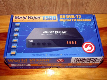 Цифровой эфирный приемник стандарта DVB-T2 World Vision T59D, в основе новейший . . фото 2