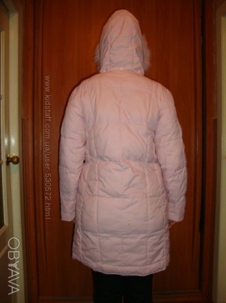Продам легкую курточку-пальто нежно-розового цвета,размер 46-48.Пояс в комплект . . фото 3