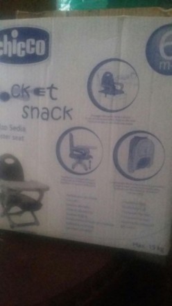 стул для кормленияchicco pocket snack,в идеальном состоянии,подходит деткам от6м. . фото 2