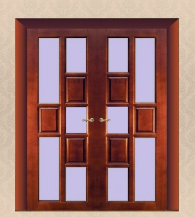 Межкомнатные двойные двери получили широкое распространение в качестве элемента . . фото 4