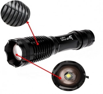 Светодиодный фонарик UltraFire E007 CREE XM-L T6 с зумом.

5 режимов работы:
. . фото 3