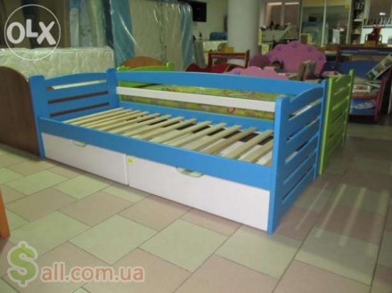 Детская кровать Карлсон

• Прочная и надежная кровать из массива бука.
• Широ. . фото 7