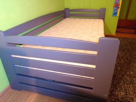 Детская кровать Карлсон

• Прочная и надежная кровать из массива бука.
• Широ. . фото 5