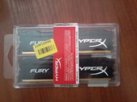 описание:
HyperX FURY Black
PC3-14900 (Kit of 2x4096)
(HX318C10FBK2/8) 
Напр. . фото 2