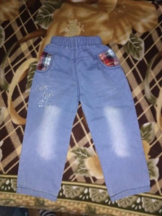 Продам джинси на резинці в хорошому стані.Розмір 3-4 роки. . фото 2
