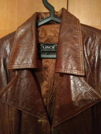 Продается в идеальном состоянии женская кожаная куртка-плащик, размер 50-52. Дем. . фото 8