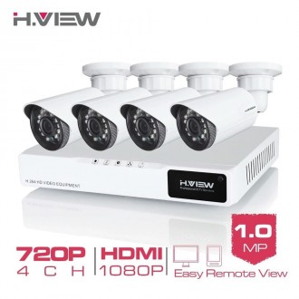 Система видеонаблюдения H. View 4CH 720P
Данный товар в наличии! Проверен и гот. . фото 2