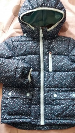 Класна темно-бірюзова тигрова курточка для дівчинки фірми  H&M. В дуже гарному с. . фото 2