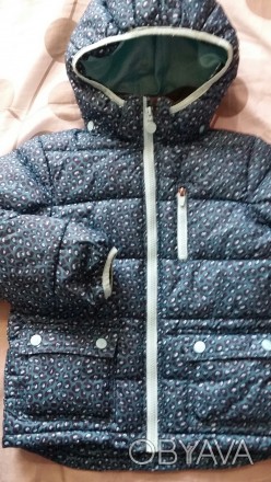 Класна темно-бірюзова тигрова курточка для дівчинки фірми  H&M. В дуже гарному с. . фото 1