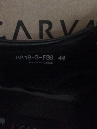 Продам туфли CARVARI черные ,кожаные длина стельки 31 см,в отличном состоянии.Це. . фото 3