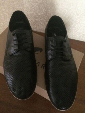 Продам туфли CARVARI черные ,кожаные длина стельки 31 см,в отличном состоянии.Це. . фото 4
