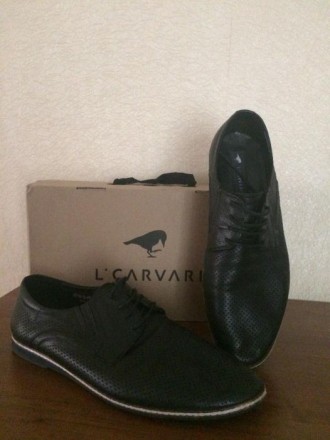 Продам туфли CARVARI черные ,кожаные длина стельки 31 см,в отличном состоянии.Це. . фото 2