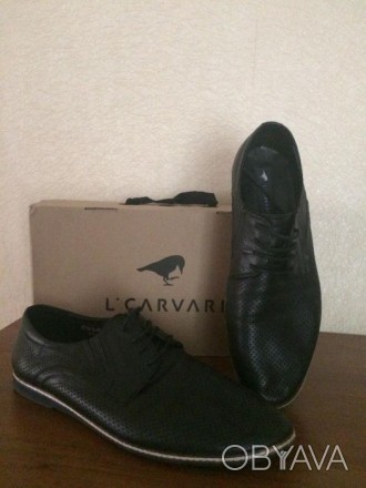 Продам туфли CARVARI черные ,кожаные длина стельки 31 см,в отличном состоянии.Це. . фото 1