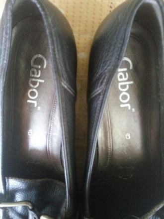 Туфли кожаные Gabor. Португалия. 40 размер, 26см длина стельки. Состояние новой . . фото 6