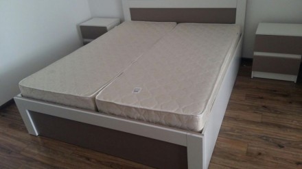Продаю двохспальне ліжко нове .без матрацу .матрац до нього окремо двохсторонній. . фото 5
