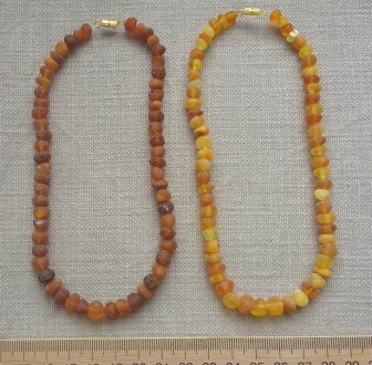 Детское янтарное ожерелье изготовлено из натурального шлифованного янтаря, котор. . фото 7