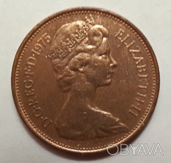 Продам монету 2 пенса Великобритания 1975 год,состояние-VF-очень хорошее.Цена 15. . фото 1