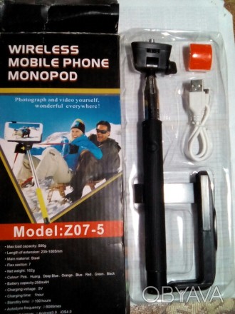 Штатив монопод селфи Z07-5 Bluetooth 

Характеристики: длина ручки: 15 см; мак. . фото 1