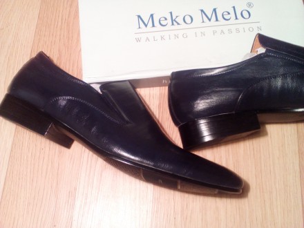 продаются новые мужские классические кожаные туфли meko melo 45 размера.ширина с. . фото 5