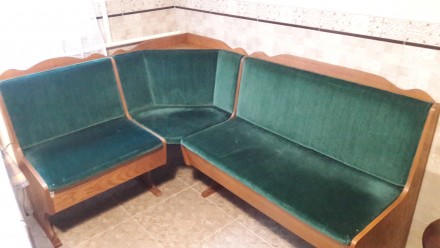 Продам кутовий диван , ізумрудного кольору. . фото 4