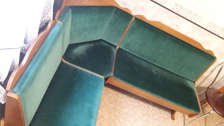 Продам кутовий диван , ізумрудного кольору. . фото 3