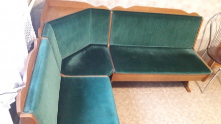 Продам кутовий диван , ізумрудного кольору. . фото 2