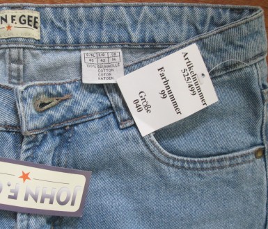 Женские классические джинсы с посадкой Regular fit (полуоблегающие по бедру), пр. . фото 5