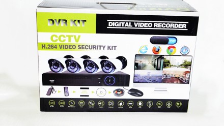 Видеорегистратор DVR KIT HD720 4-канальный (4камеры в комплекте) 
Современное н. . фото 3