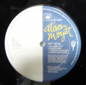 Исполнитель: Alison Moyet (ex Yazoo)
Название альбома: Alf
год: 1984
лейбл: C. . фото 4