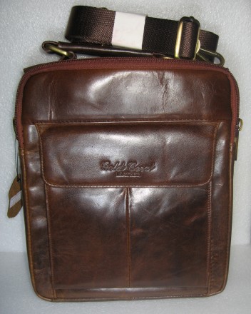 Новая мужская сумка из натуральной кожи - Meigardass.
Цвет - коричневый.
Разме. . фото 2