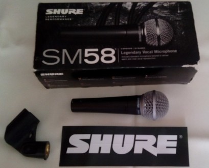 Микрофон Shure SM 58. Оригинал. Мексика. В идеальном состоянии.. . фото 2