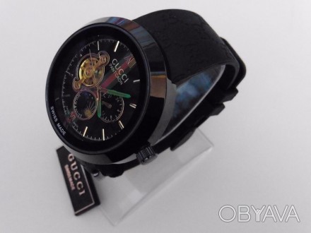 У бренда Gucci есть свои фирменные особенности - часы имеют круглый корпус, моде. . фото 1