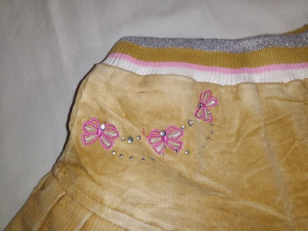 В наличии новая красивая модная яркая юбочка для девочки из стрейч вельвета, с м. . фото 7