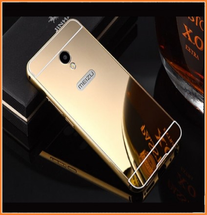 Чехол Mirror для Meizu M5s Gold  хорошо защитит ваш телефон от царапин и станет . . фото 2