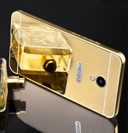 Чехол Mirror для Meizu M5s Gold  хорошо защитит ваш телефон от царапин и станет . . фото 5