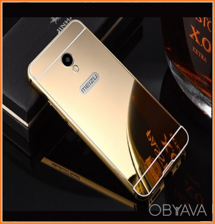 Чехол Mirror для Meizu M5s Gold  хорошо защитит ваш телефон от царапин и станет . . фото 1