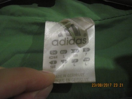 Спортивная куртка/ветровка Adidas в идеальном состоянии. Пошита в Германии. Курт. . фото 11