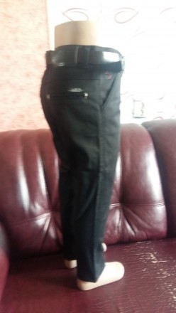 Брюки-джинсы черные,х/б стрейч на фли ,высокая посадка ,изгот.турция.р.6,7,12,14. . фото 4