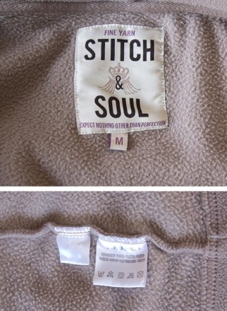 Стильное флисовое пальто без подкладки с капюшоном Stitch&Soul, р. М, но лучше б. . фото 6
